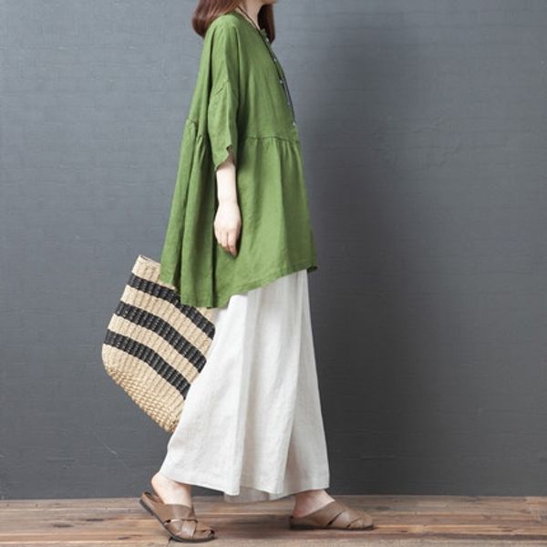 summer new women's cotton and linen two-piece loose slimming casual aging large size wide leg pants suit wide leg pants suit, Gray
summer new women's cotton and linen two-piece loose slimming casual aging large size wide leg pants suit wide leg pants suit, Gray