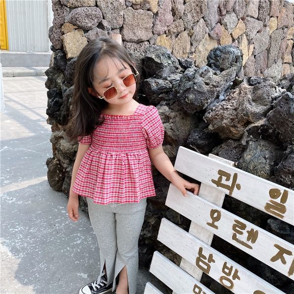 tao.catkids 2020 new doll female baby sweet plaid elastic bubble sleeve doll shirt children's top, White;black
tao.catkids 2020 new doll female baby sweet plaid elastic bubble sleeve doll shirt children's top, White;black