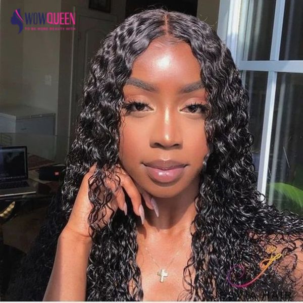 wowqueen water wave wig malaysian 360 lace frontal wig remy 13x6 lace front wig human hair wigs pre plucked with baby hair, Black 
wowqueen water wave wig malaysian 360 lace frontal wig remy 13x6 lace front wig human hair wigs pre plucked with baby hair, Black