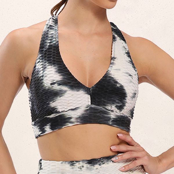 3d sexytie dye sports bra fitness women workout quick dry running push up gym fitness bras black-cross running sportswear, White;black
3d sexytie dye sports bra fitness women workout quick dry running push up gym fitness bras black-cross running sportswear, White;black