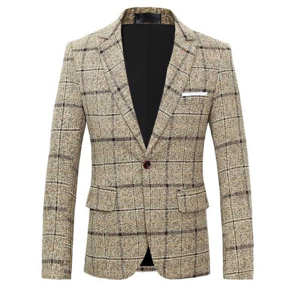 british men's blazer jacket plaid suit coat male slim fit dress prom clothes man spring autumn casual blazers for men, White;black
british men's blazer jacket plaid suit coat male slim fit dress prom clothes man spring autumn casual blazers for men, White;black