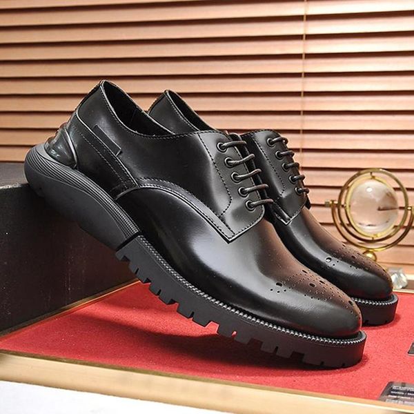 лучшие качества derby обувь мужская обувь zapatos de lujo para hombre кожаные платья мода классический формальное партии офис свадебные круж, Black 
лучшие качества derby обувь мужская обувь zapatos de lujo para hombre кожаные платья мода классический формальное партии офис свадебные круж, Black