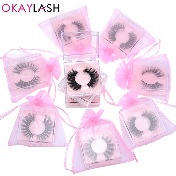 false eyelashes okaylash 1pair/case 3d faux mink eyelash cruelty soft fluffy luxury 5d fake lashes with pink lash packaging
false eyelashes okaylash 1pair/case 3d faux mink eyelash cruelty soft fluffy luxury 5d fake lashes with pink lash packaging