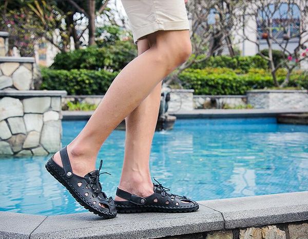 fashion sandals summer men men beach sandals brand casual shoes genuine cow leather lazy, Black
fashion sandals summer men men beach sandals brand casual shoes genuine cow leather lazy, Black