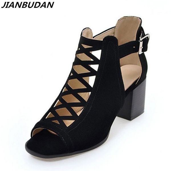 jianbudan suede fashion hollow female sandals 2020 new fish head high-heeled sandals romanesque woman shoes size plus 35-43, Black
jianbudan suede fashion hollow female sandals 2020 new fish head high-heeled sandals romanesque woman shoes size plus 35-43, Black