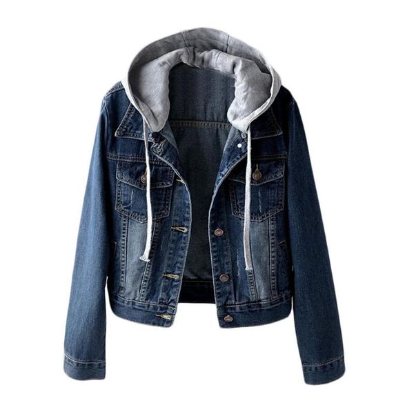 women's casual denim jacket boyfriend style drawstring denim coat woman long sleeve retro hooded detachable pocket outwear, Black;brown
women's casual denim jacket boyfriend style drawstring denim coat woman long sleeve retro hooded detachable pocket outwear, Black;brown