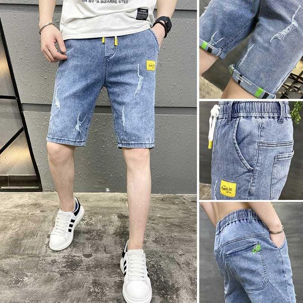 summer new men's stretch short jeans fashion casual slim fit elastic denim shorts male brand clothes, White;black
summer new men's stretch short jeans fashion casual slim fit elastic denim shorts male brand clothes, White;black