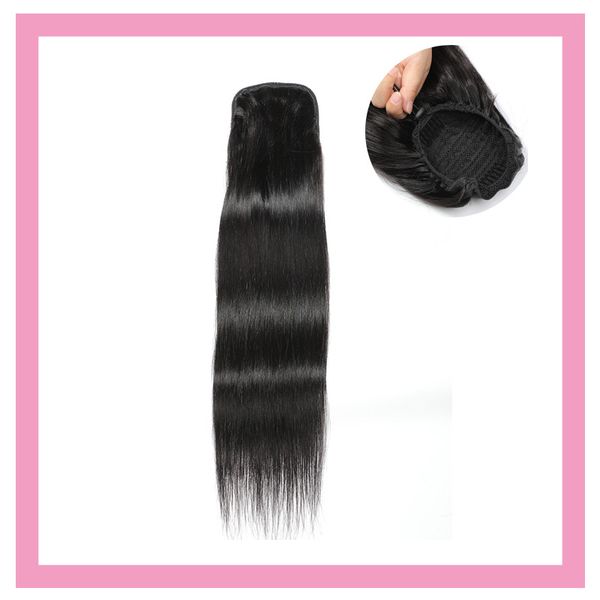 indian 100% human hair ponytails straight natural color wholesale 100g/piece ponytail hair extensions double wefts straight soft 10-24inch, Black
indian 100% human hair ponytails straight natural color wholesale 100g/piece ponytail hair extensions double wefts straight soft 10-24inch, Black