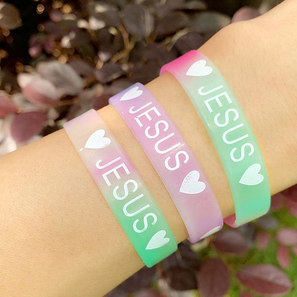 10pcs/lot new trendy jesus silicone bracelets bangles candy color heart sport rubber wristband bracelet jewelry gifts brtc37, Golden;silver
10pcs/lot new trendy jesus silicone bracelets bangles candy color heart sport rubber wristband bracelet jewelry gifts brtc37, Golden;silver