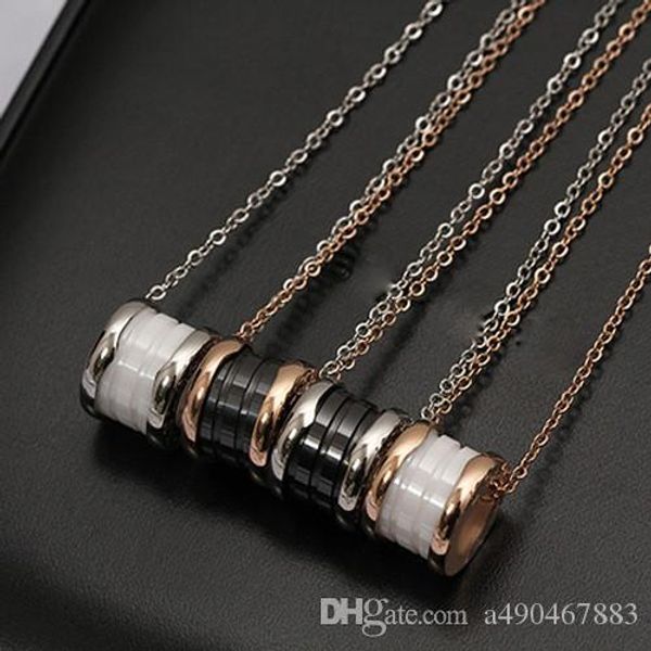 titanium steel rome digital 18k rose gold plated necklace short chain silver necklace white black ceramic pendant for women couple gift
titanium steel rome digital 18k rose gold plated necklace short chain silver necklace white black ceramic pendant for women couple gift