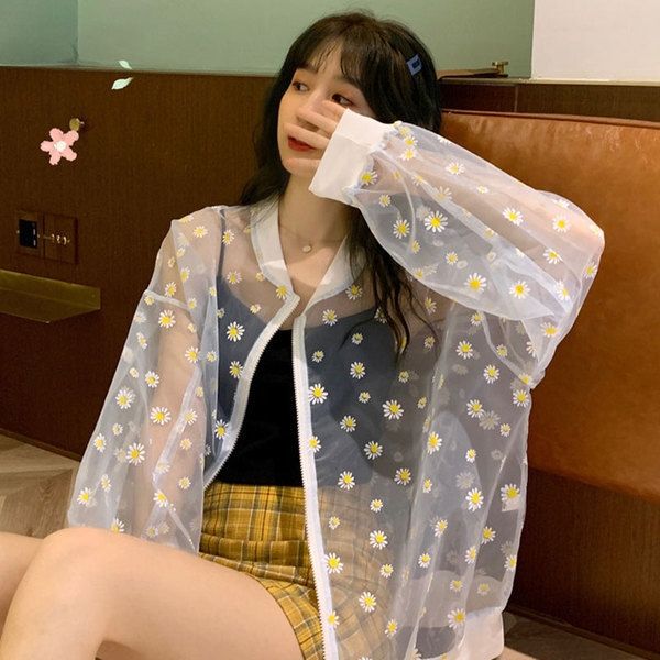 dbasm small wrinkle chrysanthemum transparent long-sleeved thin coat for women 2020 new korean style loose coat coatinternet celebrity all-m, Black;brown
dbasm small wrinkle chrysanthemum transparent long-sleeved thin coat for women 2020 new korean style loose coat coatinternet celebrity all-m, Black;brown