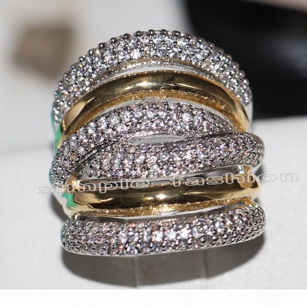 fashion jewelry classic 236pcs gem 5a zircon stone 14kt white yellow gold filled engagement wedding band ring set sz 5-11, Slivery;golden
fashion jewelry classic 236pcs gem 5a zircon stone 14kt white yellow gold filled engagement wedding band ring set sz 5-11, Slivery;golden
