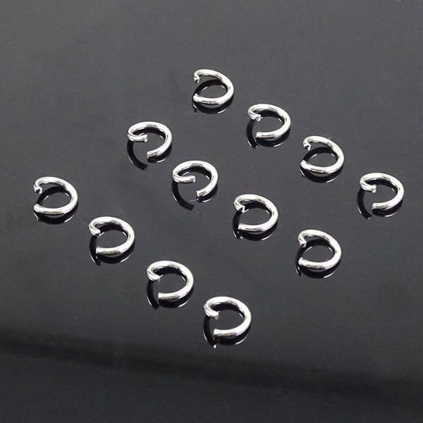 stainless steel single diy accessory movable opening opening hanging ring metal connecting ring diy accessories, Silver