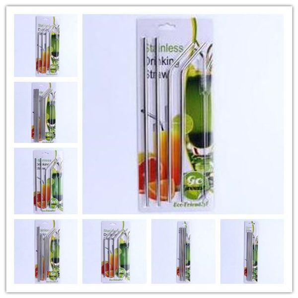 4pcs stainless steel straw +1pcs cleaner brush with blister card or cloth bag bend straight drinking straw set kitchen bar party accessories
4pcs stainless steel straw +1pcs cleaner brush with blister card or cloth bag bend straight drinking straw set kitchen bar party accessories