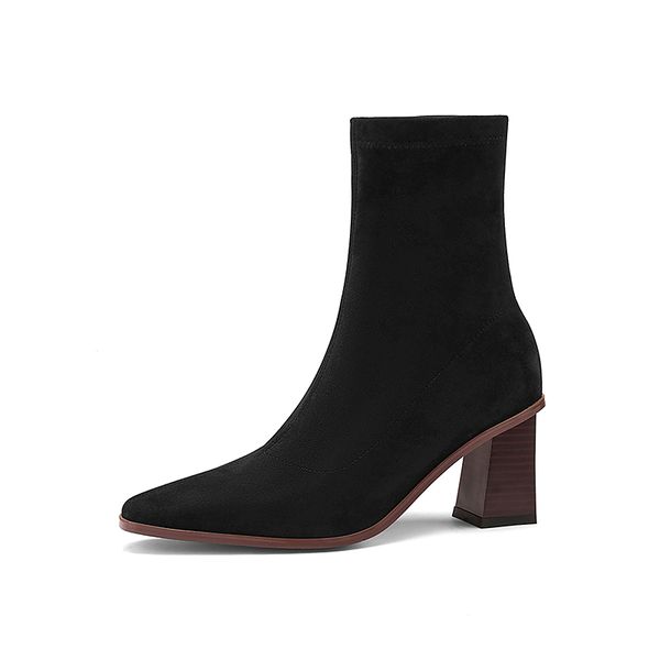 classic design stretch fabric ladies ankle boots elegant poined toe high heels women pumps wedding party shoes woman, Black
classic design stretch fabric ladies ankle boots elegant poined toe high heels women pumps wedding party shoes woman, Black