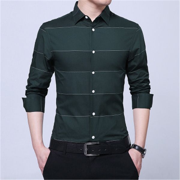 2020 new long-sleeved striped shirt men business casual cotton shirt mens s-4xl slim suitable mens shirts, White;black
2020 new long-sleeved striped shirt men business casual cotton shirt mens s-4xl slim suitable mens shirts, White;black