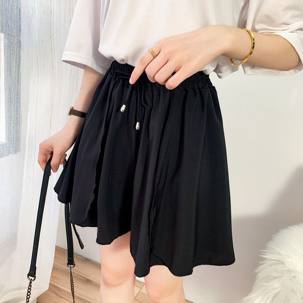 2020 chiffon women's chiffon pleated skirt pleated skirt summer korean style loose slimming students high waist lotus leaf wide leg, Black
2020 chiffon women's chiffon pleated skirt pleated skirt summer korean style loose slimming students high waist lotus leaf wide leg, Black