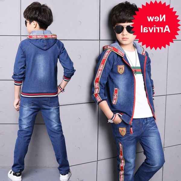 new fashion 2020 children's clothes set baby boy spring and autumn outfit denim hooded +jeans body suits cowboy two-piece suits, White
new fashion 2020 children's clothes set baby boy spring and autumn outfit denim hooded +jeans body suits cowboy two-piece suits, White