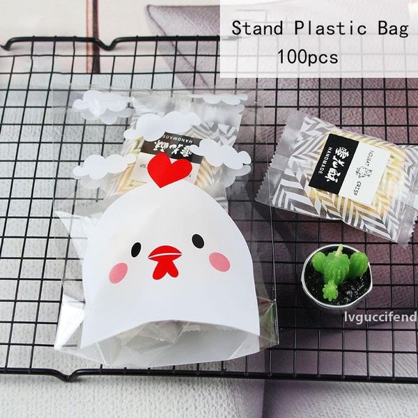 100pcs small chicken self-adhesive plastic bags stand style chocolate cookie bag christmas gift bags wedding party candy package
100pcs small chicken self-adhesive plastic bags stand style chocolate cookie bag christmas gift bags wedding party candy package