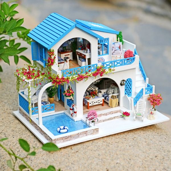 3d handmade house wooden miniatura doll houses furniture kit diy puzzle assemble dollhouse toys led light birthday gift y200414
3d handmade house wooden miniatura doll houses furniture kit diy puzzle assemble dollhouse toys led light birthday gift y200414