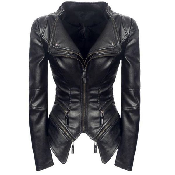 women leather jacket turn-down collar casual 2020 fashion black coat pockets zipper faux leather jackets gilrs fashion
women leather jacket turn-down collar casual 2020 fashion black coat pockets zipper faux leather jackets gilrs fashion