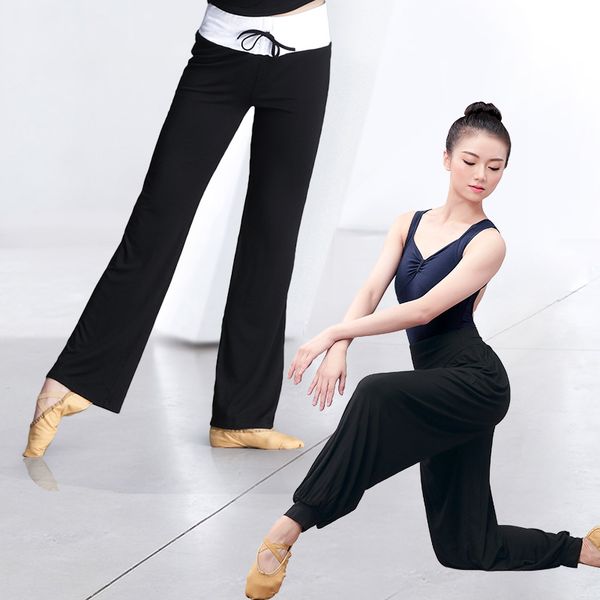 women dancing pants high waist wide legs loose yoga jogging trousers for adults gym exercises, Black;red
women dancing pants high waist wide legs loose yoga jogging trousers for adults gym exercises, Black;red