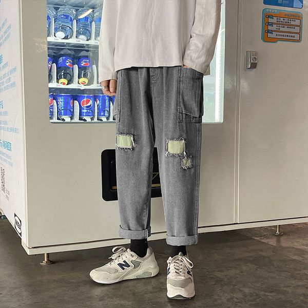 2020 men's classic style casual pants denim loose straight pants baggy homme cargo pocket jeans blue/black color trousers -2xl
2020 men's classic style casual pants denim loose straight pants baggy homme cargo pocket jeans blue/black color trousers -2xl