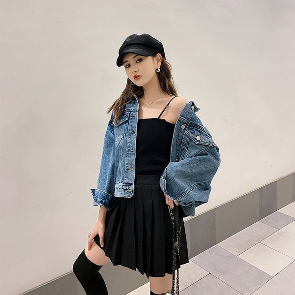 denim women's loose trendy ins short 2020 autumn new student korean style internet celebrity bf jacket jacket, Black;brown
denim women's loose trendy ins short 2020 autumn new student korean style internet celebrity bf jacket jacket, Black;brown