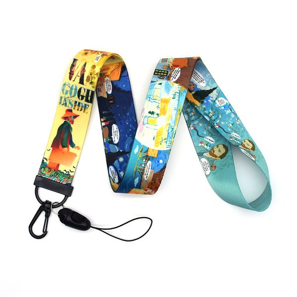 gogh oil painting lanyard watercolor printing lanyards phone case starry night lanyard for keys badge holders keychain a272, Silver
gogh oil painting lanyard watercolor printing lanyards phone case starry night lanyard for keys badge holders keychain a272, Silver