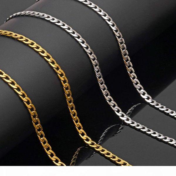 wholesale 316l stainless steel high polished nk chains cuban link necklace figaro chain for men women jewelry 60cm*4.5cm gold silver
wholesale 316l stainless steel high polished nk chains cuban link necklace figaro chain for men women jewelry 60cm*4.5cm gold silver