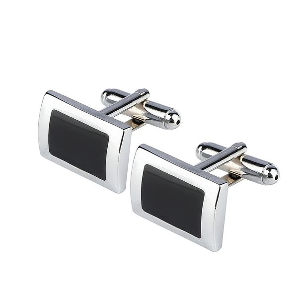 new simple style black rectangle cufflinks mens shirt cuff button christmas gifts for men silver plated cuff link
new simple style black rectangle cufflinks mens shirt cuff button christmas gifts for men silver plated cuff link