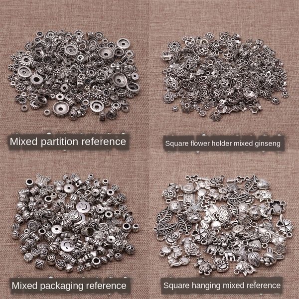 diy accessories tibetan silver mixed package bead partition flower holder pendant mixed package 60 g/bag pendant beads diy beads
diy accessories tibetan silver mixed package bead partition flower holder pendant mixed package 60 g/bag pendant beads diy beads