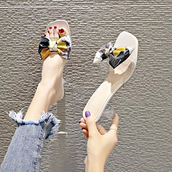 square toe slippers woman heels ladies transparent bowties women fashion mixed colours high women's elegant female summer shoes, Black
square toe slippers woman heels ladies transparent bowties women fashion mixed colours high women's elegant female summer shoes, Black