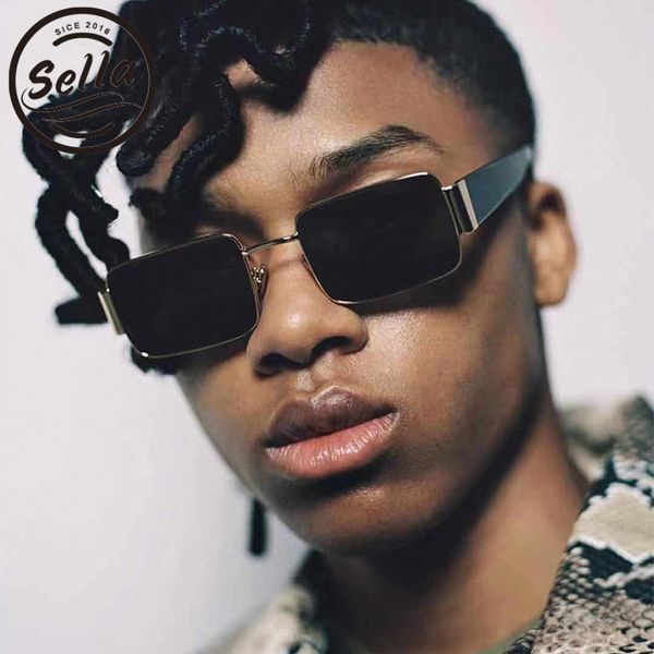 sella vintage fashion women men retro rectangle sunglasses classic punk metal frame red purple tint lens square sun glasses, White;black
sella vintage fashion women men retro rectangle sunglasses classic punk metal frame red purple tint lens square sun glasses, White;black