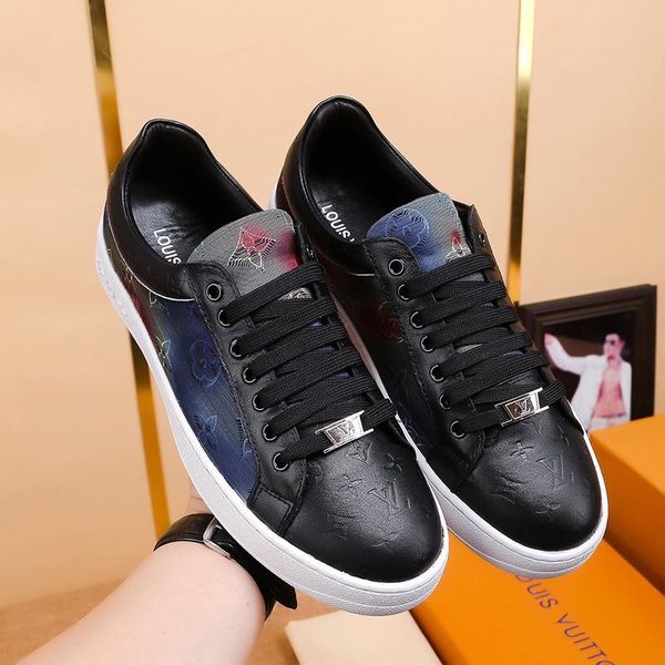 2020 luxury design leather fashion printed sports shoes all-match breathable mens casual shoes mens banquet shoes size: 38-45, Black
2020 luxury design leather fashion printed sports shoes all-match breathable mens casual shoes mens banquet shoes size: 38-45, Black