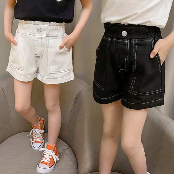 wear girls' denim 2020 new pants children's panty shorts panty foreign style children's pocket shorts 7 solid color pants 6, Blue
wear girls' denim 2020 new pants children's panty shorts panty foreign style children's pocket shorts 7 solid color pants 6, Blue