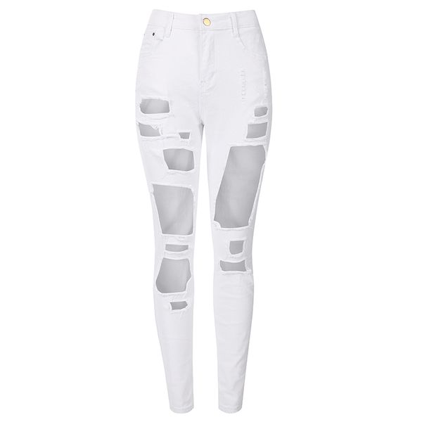 skinny womens jeans high waist casual distressed ankle-length ladies pencil pants zipper slim fit denim pants, Blue
skinny womens jeans high waist casual distressed ankle-length ladies pencil pants zipper slim fit denim pants, Blue