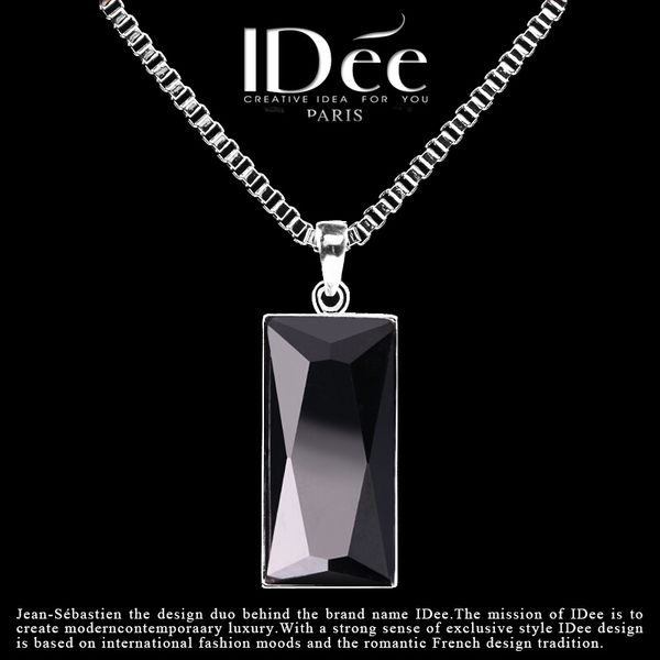 french black gem necklace mens crystal 925 silver sterling silver pendant simple fashion trendy mens accessories jewelry creative personalit
french black gem necklace mens crystal 925 silver sterling silver pendant simple fashion trendy mens accessories jewelry creative personalit