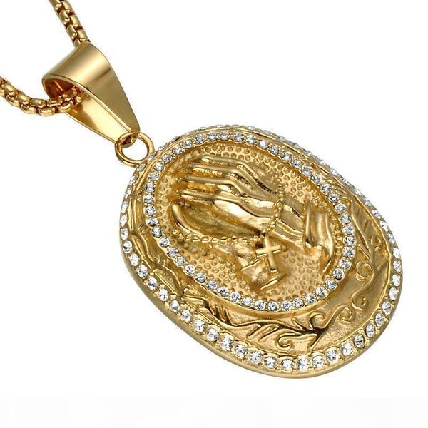 e hip hop iced out bling full rhinestone praying hands men pendants necklaces gold color big prayer jesus necklace jewelry, Silver
e hip hop iced out bling full rhinestone praying hands men pendants necklaces gold color big prayer jesus necklace jewelry, Silver