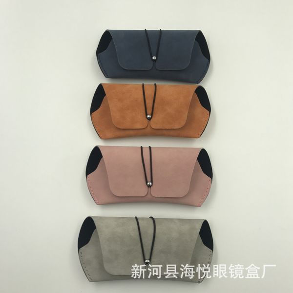 straight handmade new soft bag 2019 simple fashion portable frosted leather glasses case glasses case box, Blue
straight handmade new soft bag 2019 simple fashion portable frosted leather glasses case glasses case box, Blue