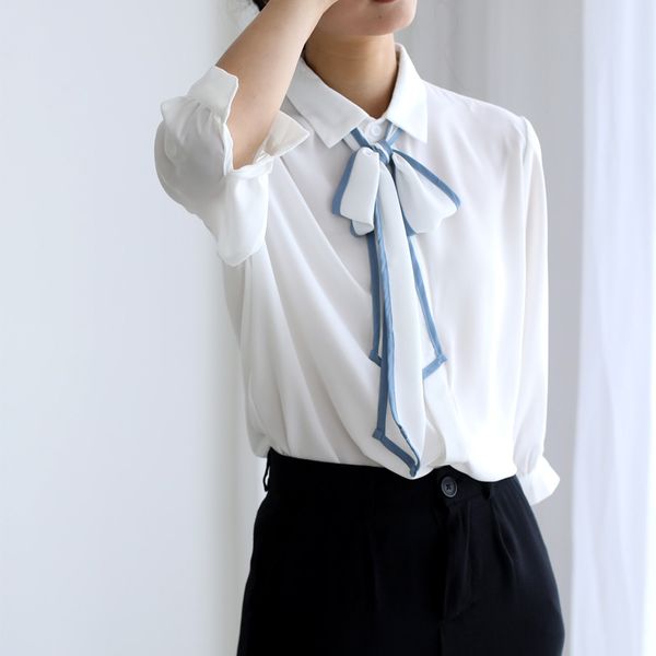 autumn new women blouses shirts white blue bow chiffon shirt female formal office lady work blouses spring summer 2020
autumn new women blouses shirts white blue bow chiffon shirt female formal office lady work blouses spring summer 2020