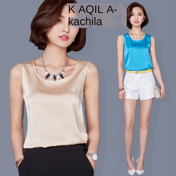 2020 new solid vest shirt color sleeveless vest slim big size inner versatile silk base shirt, Camo
2020 new solid vest shirt color sleeveless vest slim big size inner versatile silk base shirt, Camo