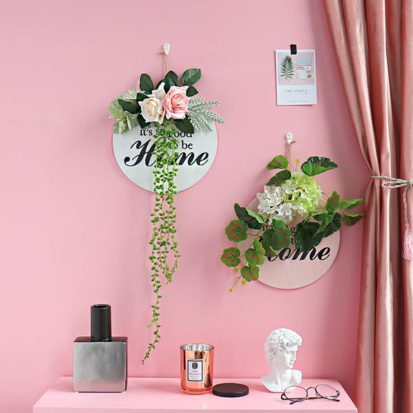 ins wind simulation flower green plant wreath wall hanging round wooden home letter door hanging window shop garland decoration
ins wind simulation flower green plant wreath wall hanging round wooden home letter door hanging window shop garland decoration