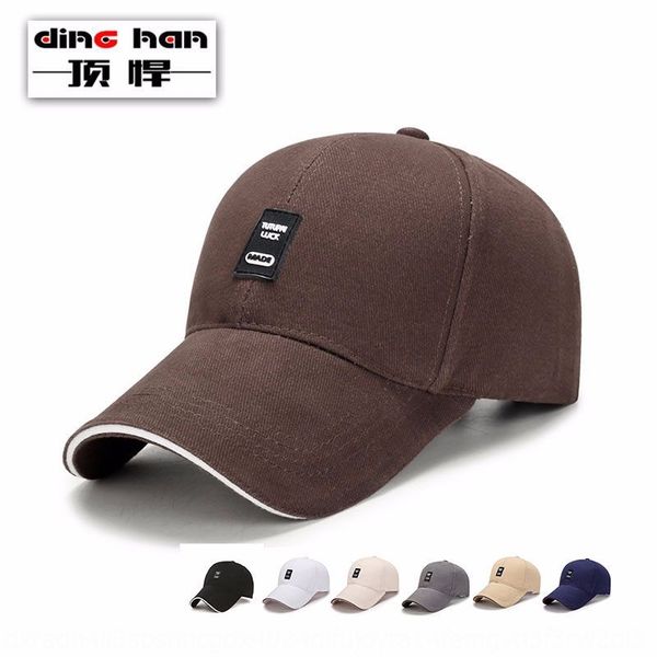 autumn new men' fashion outdoor sun hat outdoor long baseball cap baseball cap brim cotton hat, Blue;gray