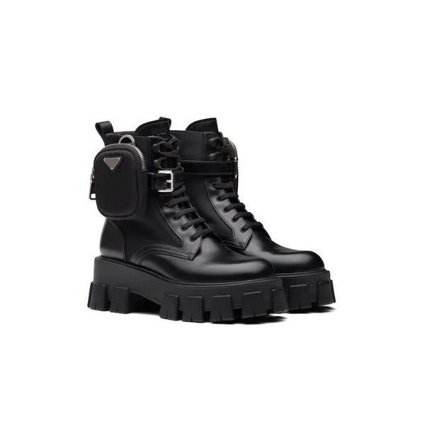 new season woman brushed rois leather nylon boots military-inspired leather combat boots removable nylon pouch strap shoes, Black
new season woman brushed rois leather nylon boots military-inspired leather combat boots removable nylon pouch strap shoes, Black