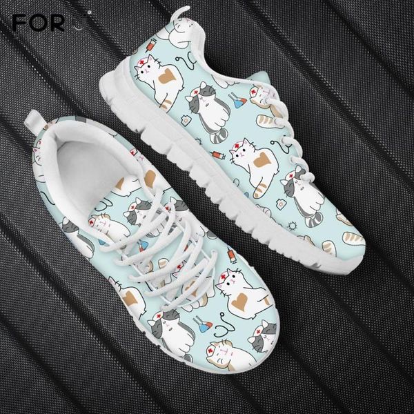 forudesigns cute cartoon cat/kitten print flats sneakers women nursing gifts for girl casual spring air mesh ladies shoes, Black
forudesigns cute cartoon cat/kitten print flats sneakers women nursing gifts for girl casual spring air mesh ladies shoes, Black