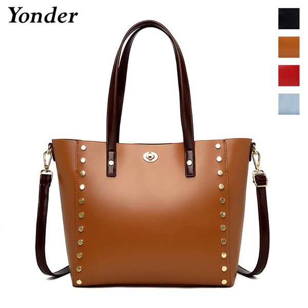 vintage women shoulder bag large leather tote bags for women 2020 casual fashion shoulder handbags ladies rivet brown black red
vintage women shoulder bag large leather tote bags for women 2020 casual fashion shoulder handbags ladies rivet brown black red