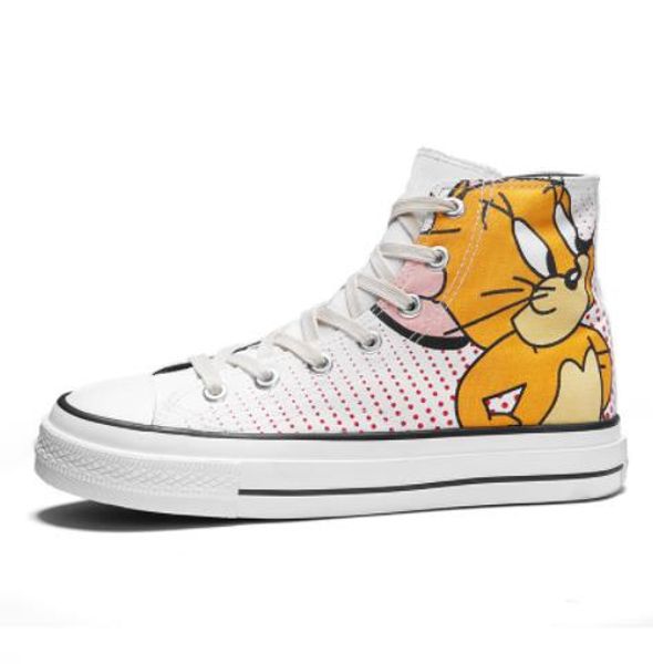 new arrival fashion canvas shoes classic high-cartoon tom and jerry shoes streetwear men white shoes cs10, Black
new arrival fashion canvas shoes classic high-cartoon tom and jerry shoes streetwear men white shoes cs10, Black