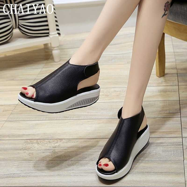 large size women's sandals 2020 new ladies open toe pu leather thick bottom femmes sandals rome hook & loop flatform women shoes, Black
large size women's sandals 2020 new ladies open toe pu leather thick bottom femmes sandals rome hook & loop flatform women shoes, Black