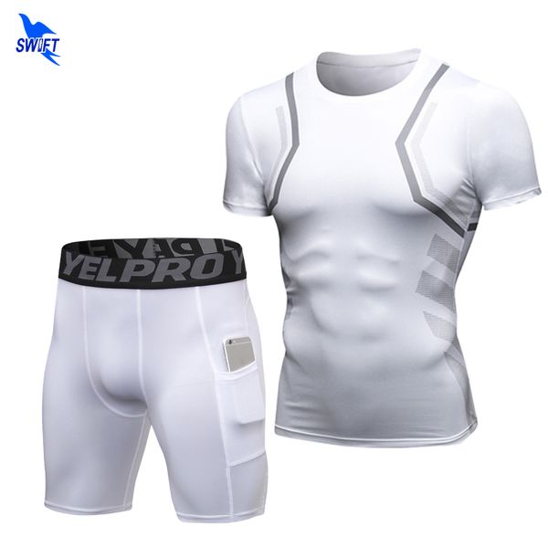 мужские идущие наборы спорт compression костюм обучение футболка + шорты tracksuit одежда gym фитнес беговая sportswear с карманом, Black;blue
мужские идущие наборы спорт compression костюм обучение футболка + шорты tracksuit одежда gym фитнес беговая sportswear с карманом, Black;blue